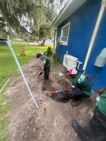 digging ditch